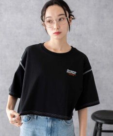 WEGO アウトステッチグラフィックショートT