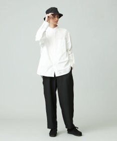 J.PRESS YORK STREET 【UNISEX】オックス起毛 バンドカラーシャツ