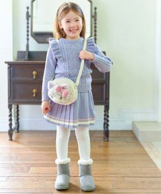 ANY KIDS プリーツニットスカート