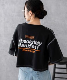 WEGO アウトステッチグラフィックショートT