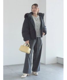 Te chichi ラメシャギークルーネックカーディガン