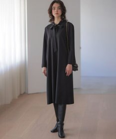 組曲 S 【前後着用可】ラメストライプボウタイ ワンピース