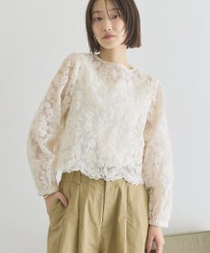 AMERICAN HOLIC 【前後2WAY】シアーレースブラウス