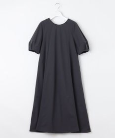 UNFILO 【撥水/シワになりにくい】FINE MOVE ランタンスリーブワンピース