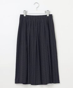 J.PRESS LADIES L 【洗える】ドットデシンプリント タック スカート