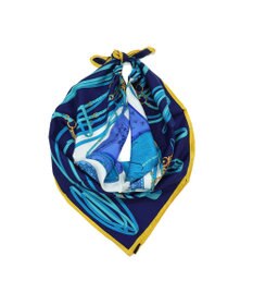 Marca 【伝統横濱スカーフ】鞍とベルト 大判 シルクスカーフ