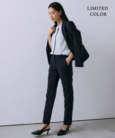 ICB L 【人気のため新色追加・接触冷感・UVケア・速乾・洗える】BackSatinAmunzen 5分袖バンドカラーブラウス