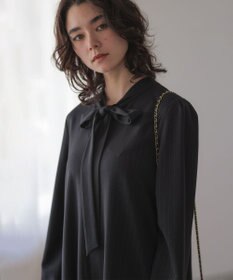 組曲 S 【前後着用可】ラメストライプボウタイ ワンピース