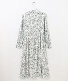 Feroux 【洗える】フラワープリントラッフル ワンピース