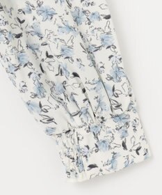 Feroux 【洗える】フラワープリントラッフル ワンピース