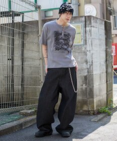 WEGO 【ユニセックス着用ITEM】グラフィックヘンリーネックT（SS）