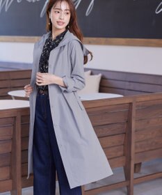 Tiaclasse L 【洗える】撥水フードフレアコート