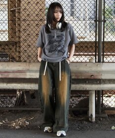 WEGO 【ユニセックス着用ITEM】グラフィックヘンリーネックT（SS）