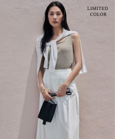 ICB 【新色追加・WEB限定カラーあり・洗える】ブロードステッチリブ タンクトップ