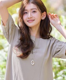 Tiaclasse 【選べる着丈・新色追加】ギャザーランタンスリーブワンピース