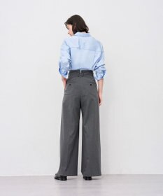 uncrave TRツイル ワイドトラウザー