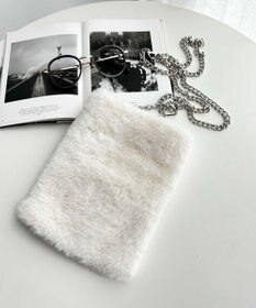 WEGO ファーチェーンミニショルダー