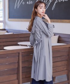 Tiaclasse 【洗える】撥水フードフレアコート