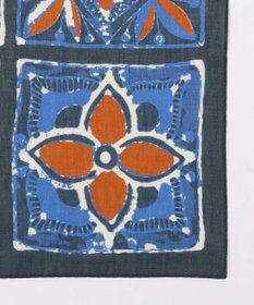 JOSEPH ABBOUD 【日本製】RCF綿ローン タイルプリント スカーフ