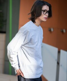 WEGO ポケット刺繍BIG　T（長袖）