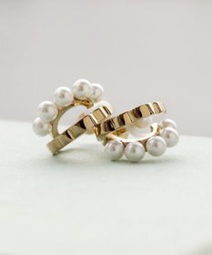 TOCCA PEARL CLOVER HOOP EARRINGS イヤリング