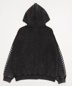 WEGO 【ユニセックス着用ITEM/MLサイズ展開】パウダーブリーチグラフィックZIPパーカー