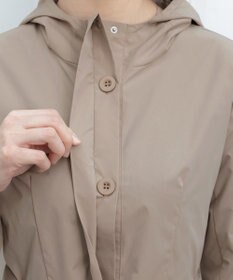 Tiaclasse L 【洗える】撥水フードフレアコート