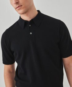 GOTAIRIKU 【洗える】イタリア糸 セットインニットポロ