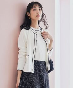 ANY SIS S 【花粉対策】ラインポイント カーディガン