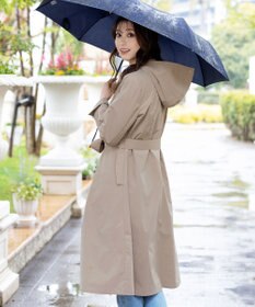 Tiaclasse 【洗える】撥水フードフレアコート