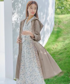 Tiaclasse 【洗える】撥水フードフレアコート