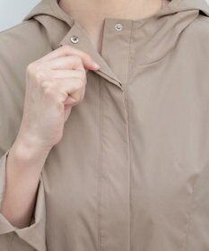 Tiaclasse 【洗える】撥水フードフレアコート