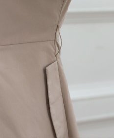 Tiaclasse 【洗える】撥水フードフレアコート