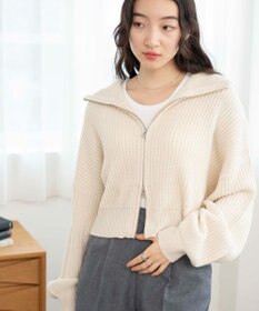 WEGO ダブルジップショートカーデ