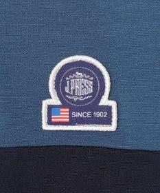 J.PRESS KIDS 【吸水速乾】【140-170cm】ポンチローマ トリコロール 切替Ｔシャツ