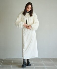 #Newans リボンヤーンニットカーディガン