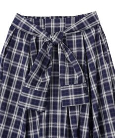 earth music&ecology イレヘムチェックシャツライクスカート