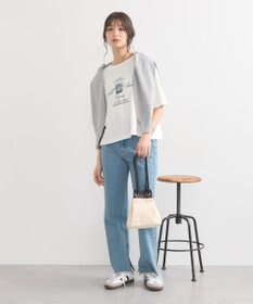 earth music&ecology ＵＶカット加工クルーネックニットカーディガン