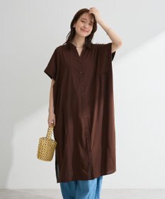 Green Parks 半袖シアースキッパーシャツワンピース