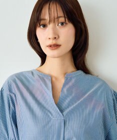 YECCA VECCA タックスリーブスキッパーブラウス