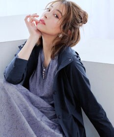 Tiaclasse 【洗える】撥水フードフレアコート