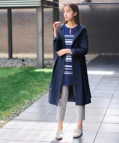 Tiaclasse 【洗える】撥水フードフレアコート