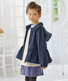 組曲 KIDS 【110-140㎝】ランダムドット ブルゾン