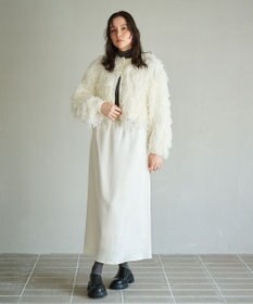 #Newans リボンヤーンニットカーディガン