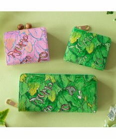 tsumori chisato CARRY 葉っぱ がま口 2つ折り財布