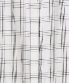 J.PRESS LADIES 【洗える】 セルロースチェック バンドカラー ブラウス