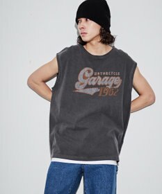 WEGO 【ユニセックス着用アイテム/手洗い可】ピグメントグラフィックノースリーブ