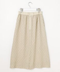 自由区 【セットアップ対応】ワッシャーカットジャカード スカート