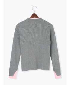 Te chichi 配色レイヤードリブニットプルオーバー