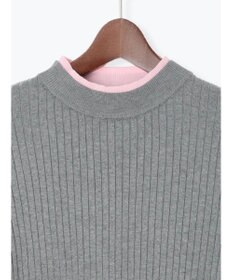 Te chichi 配色レイヤードリブニットプルオーバー